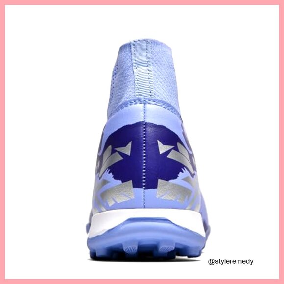 High Top Soccer Cleats with TPU Upper, Lace-Up Athletic Shoes